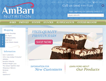 Tablet Screenshot of ambarinutrition.com